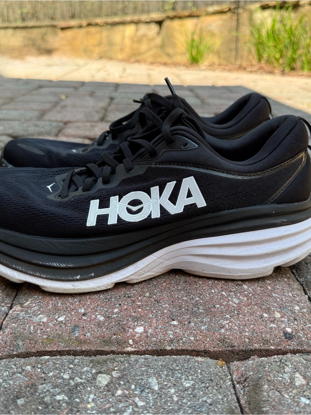 HOKA Men's Black Bondi Running Shoes